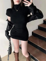Aurora Pleated Mini Dress