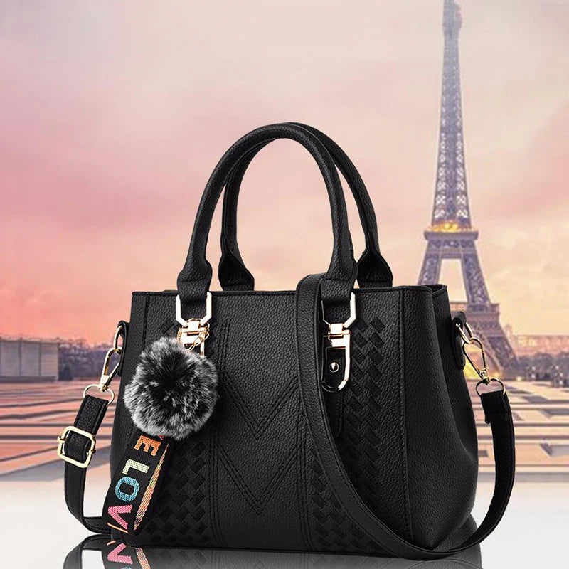 Luxe Embroidered Shoulder Bag