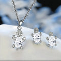 Silver Turtle Elegance Jewelry Set