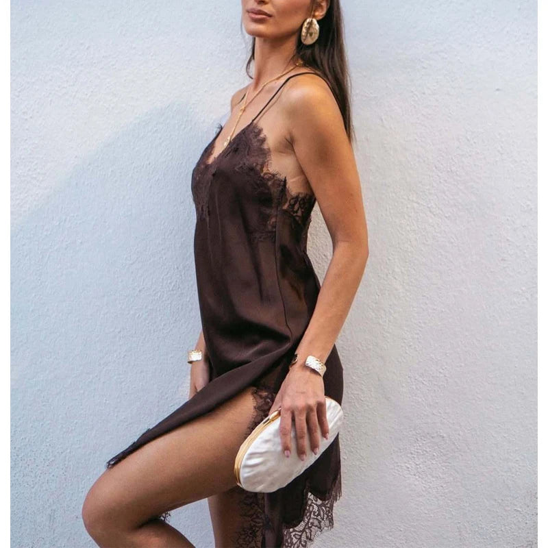 Celeste Satin Mini Dress