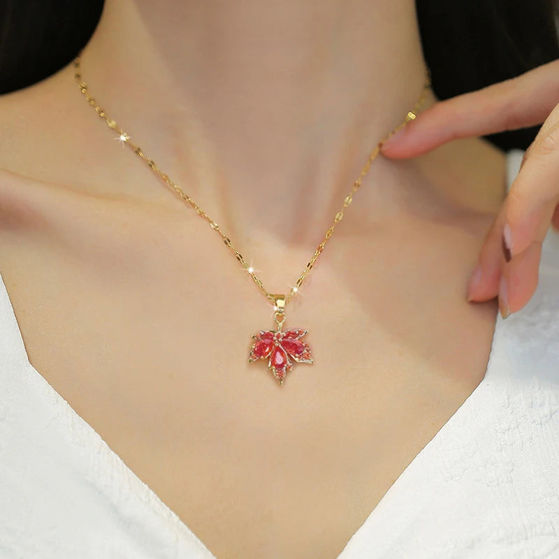 Elegant Zircon Pendant Necklace – Multiple Designs