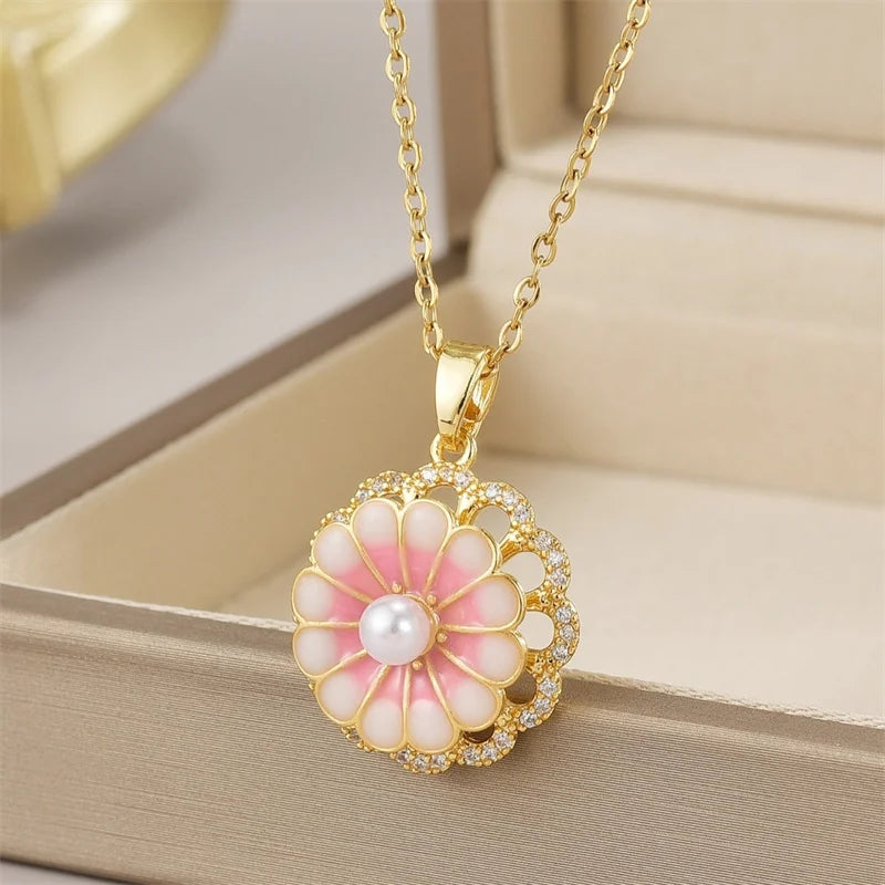Elegant Zircon Pendant Necklace – Multiple Designs