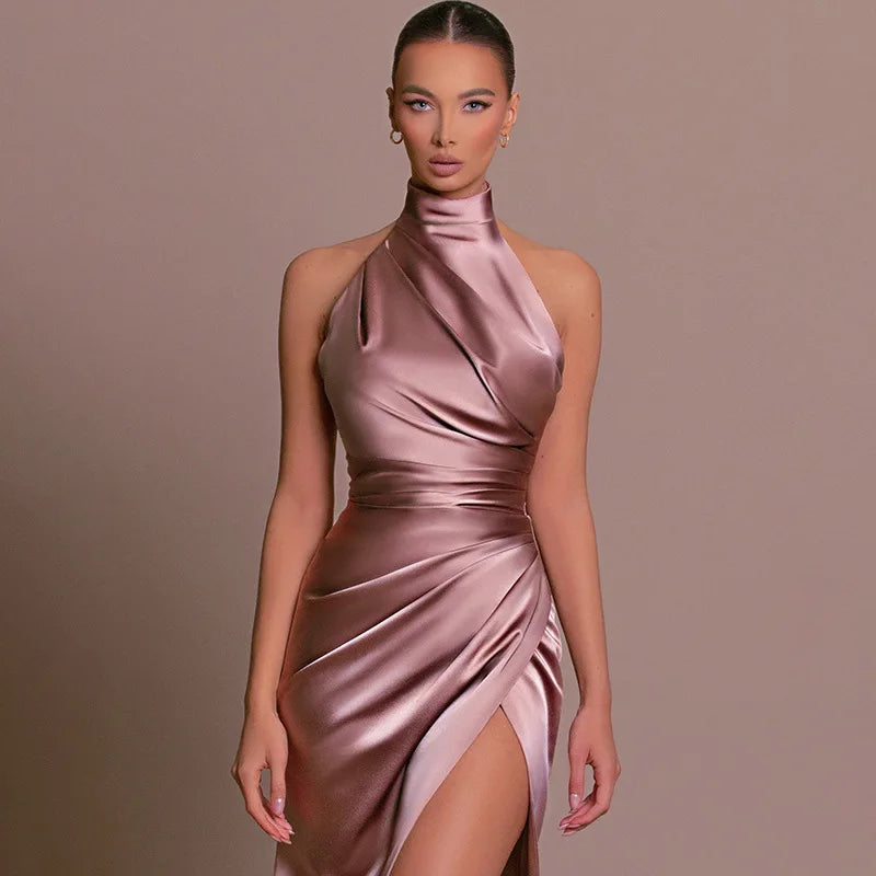 Celeste Halter Maxi Dress