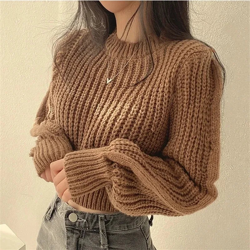 Loose Vintage Lantern Sleeve Sweater