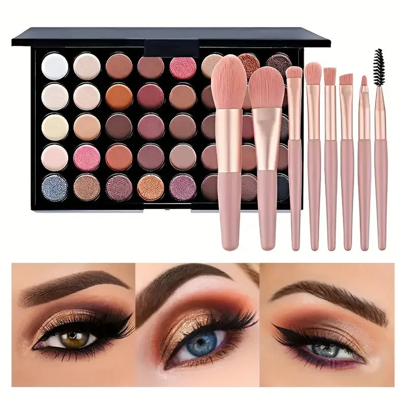 40-Color Glitter & Matte Eyeshadow Palette
