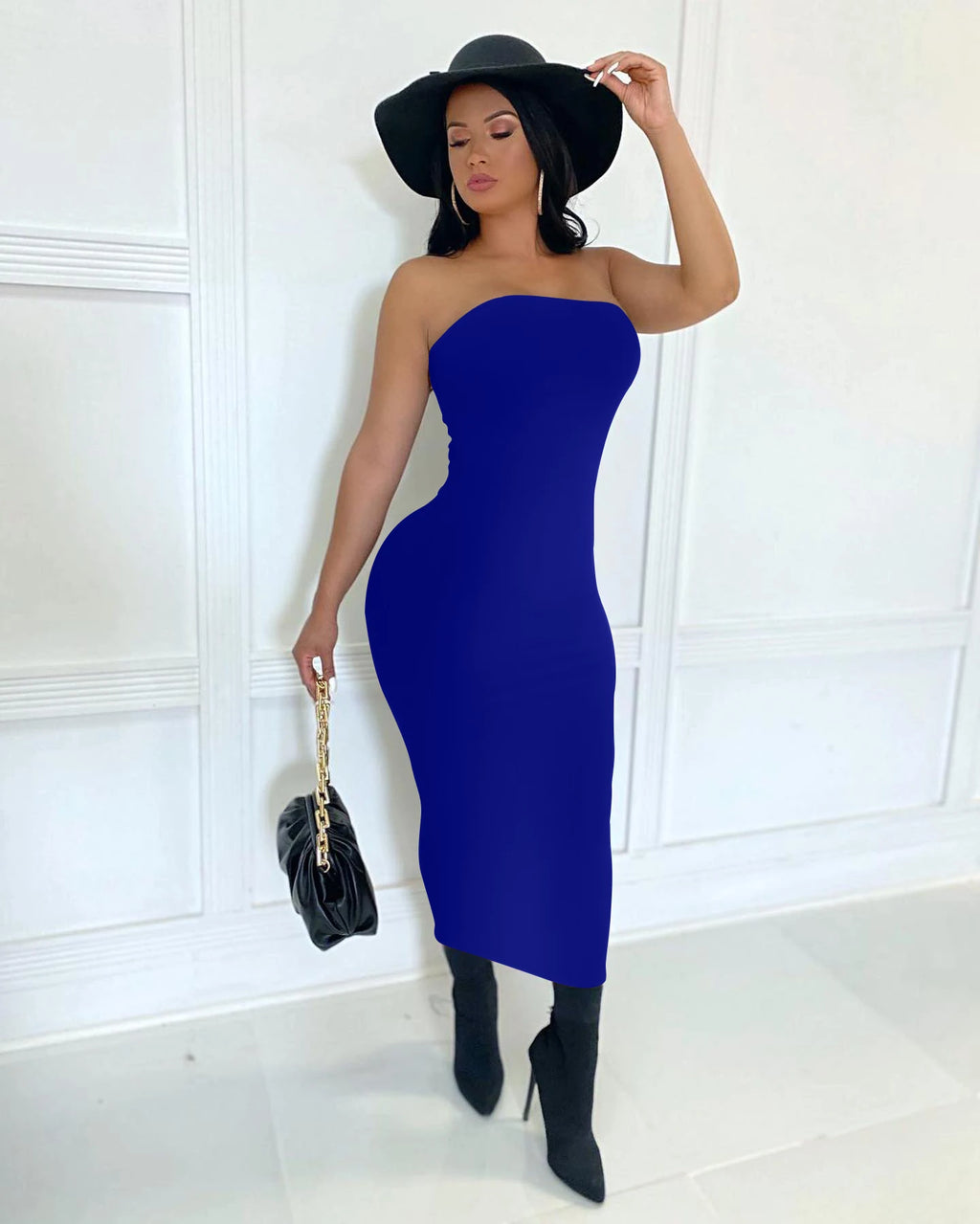 Elegant Strapless Maxi Dress