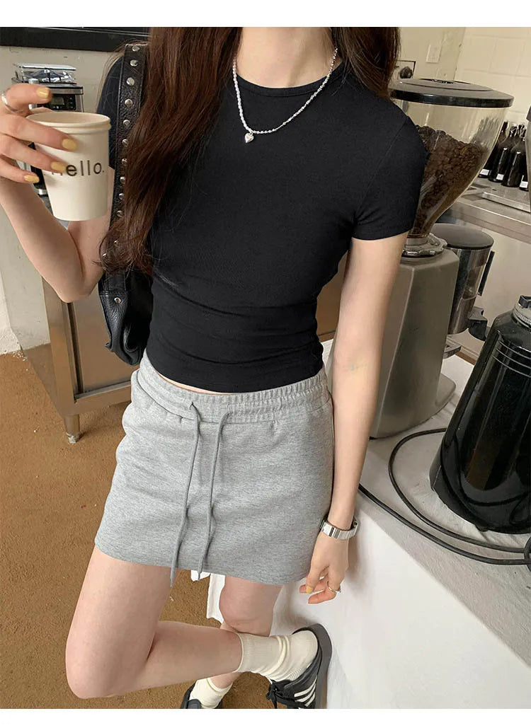 Essential Short Sleeve Crop Top