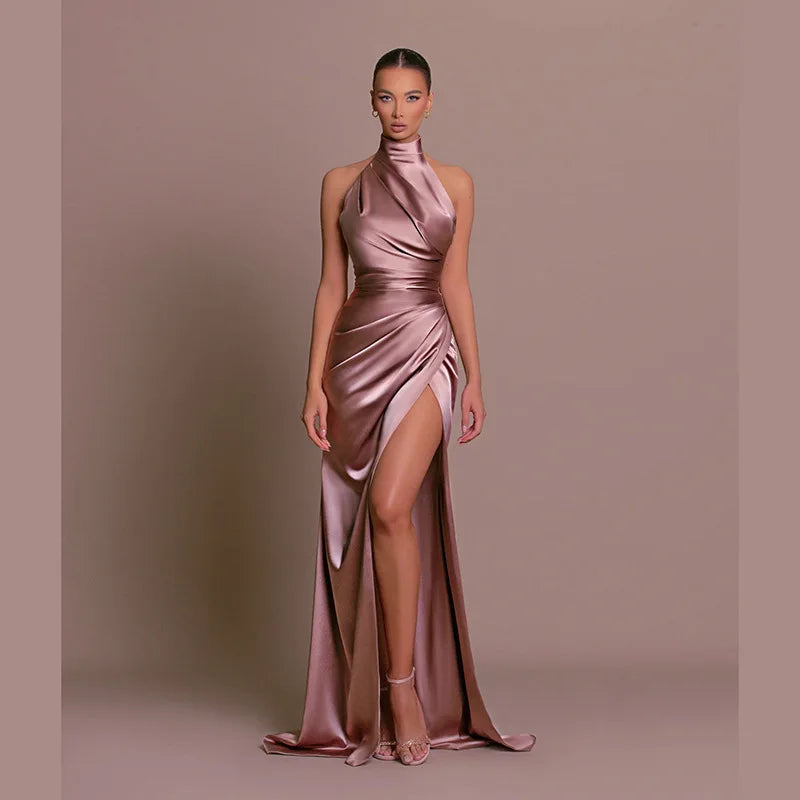 Celeste Halter Maxi Dress