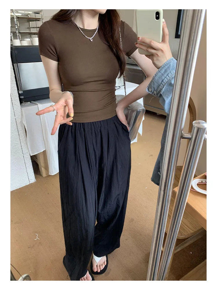 Essential Short Sleeve Crop Top