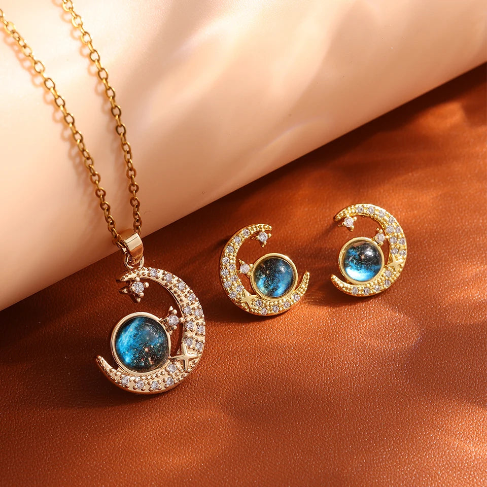 Celestial Pendant Necklace – Multiple Designs