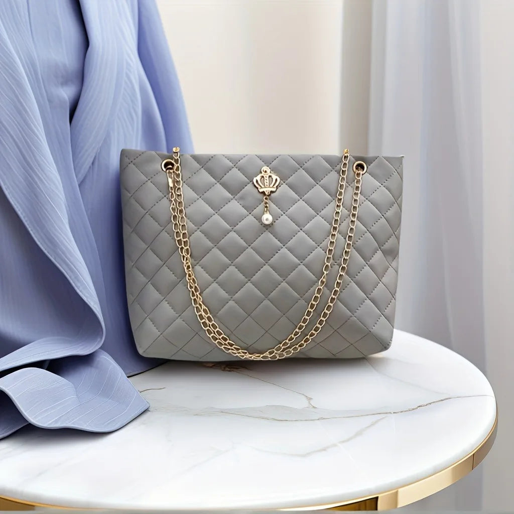 Luxe Soft Leather Shoulder Tote