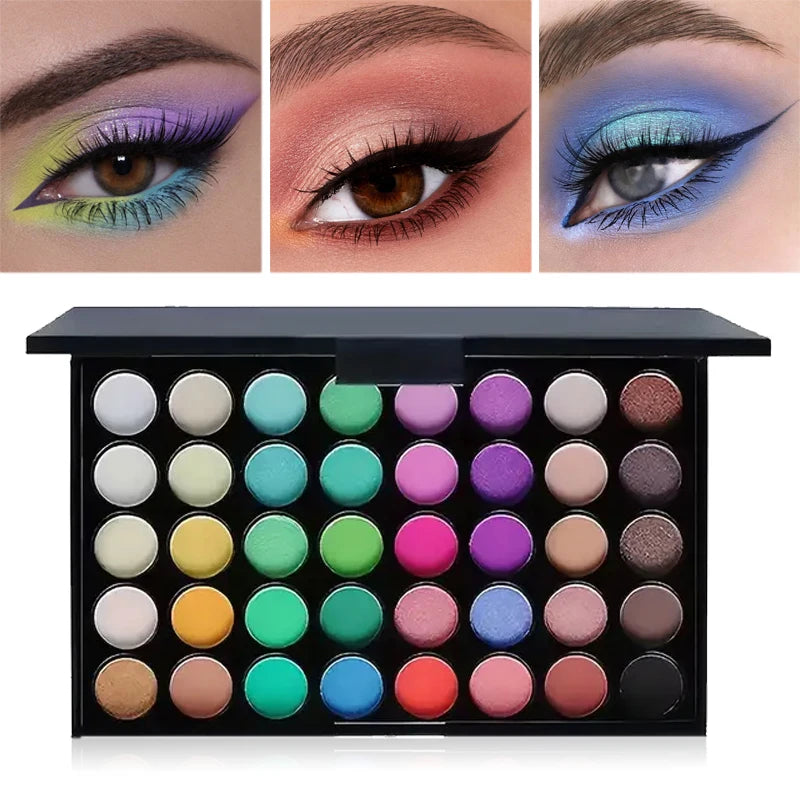 40-Color Glitter & Matte Eyeshadow Palette