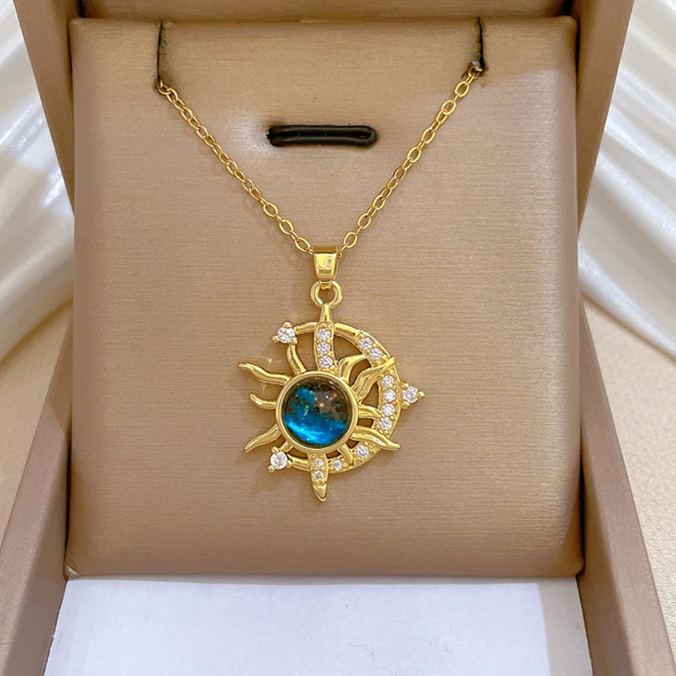 Celestial Pendant Necklace – Multiple Designs