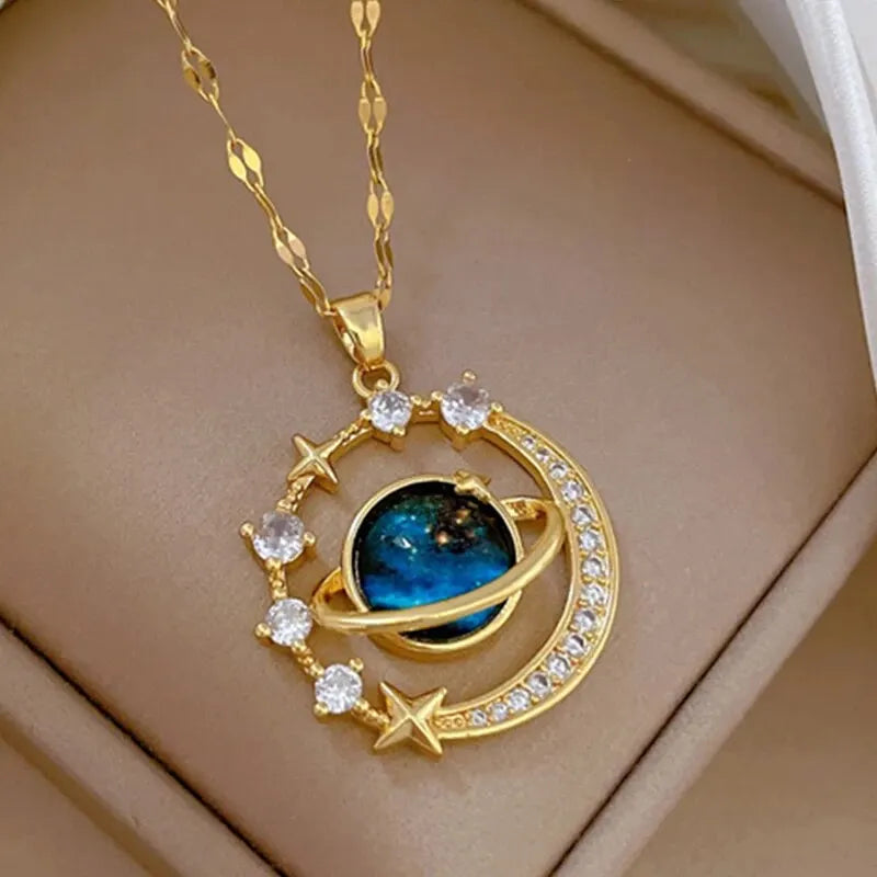 Celestial Pendant Necklace – Multiple Designs