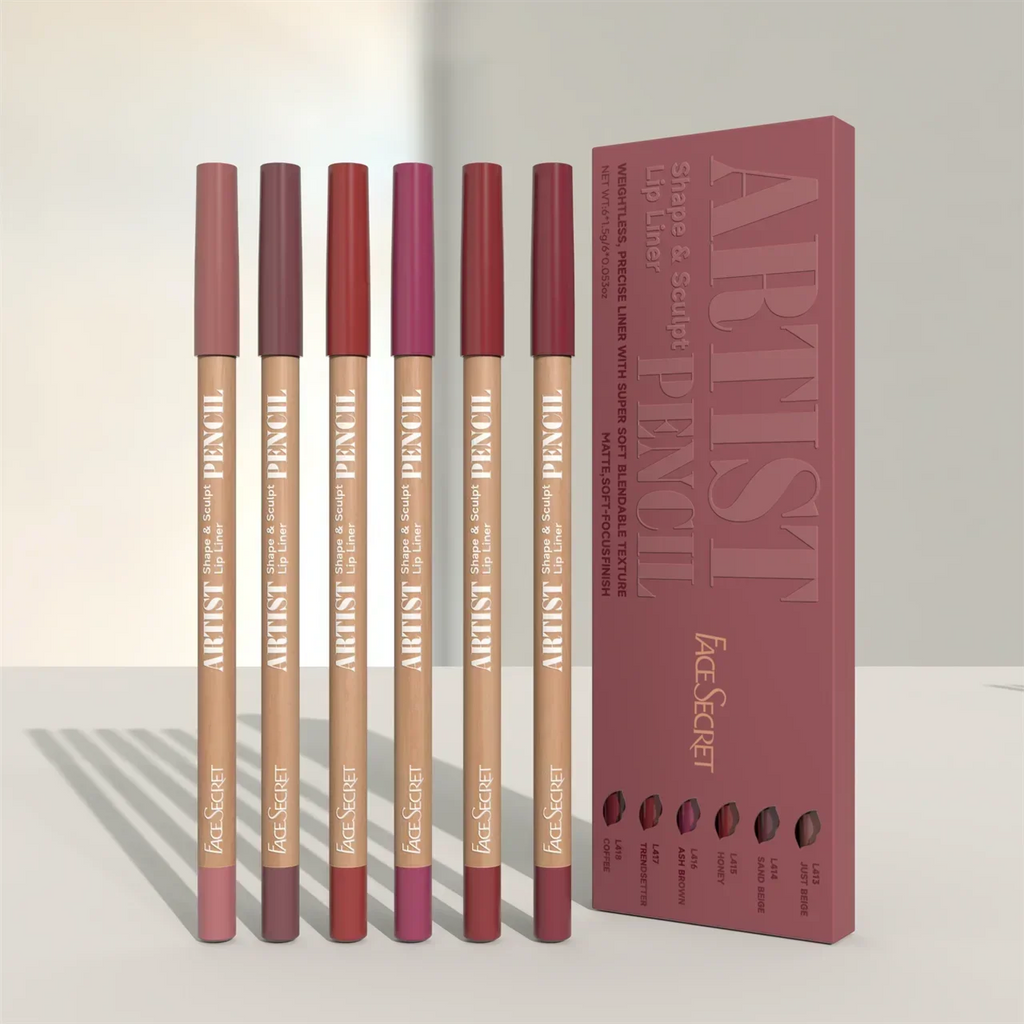 6-Piece Waterproof Lip Liner Set – 6 Colors
