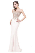 Golden Elegance Mermaid Gown