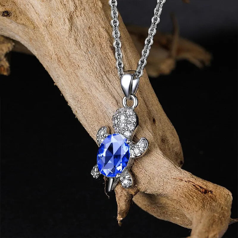 Silver Turtle Elegance Jewelry Set