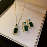4-Piece Rhinestone Jewelry Set