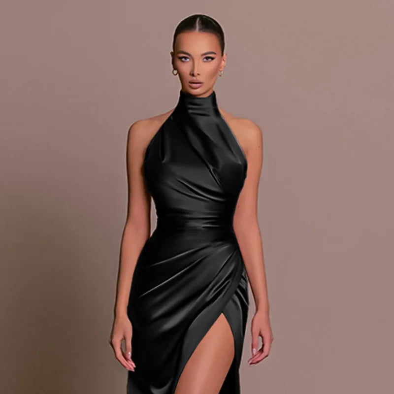 Celeste Halter Maxi Dress