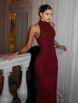 Elegant Sequin Maxi Dress