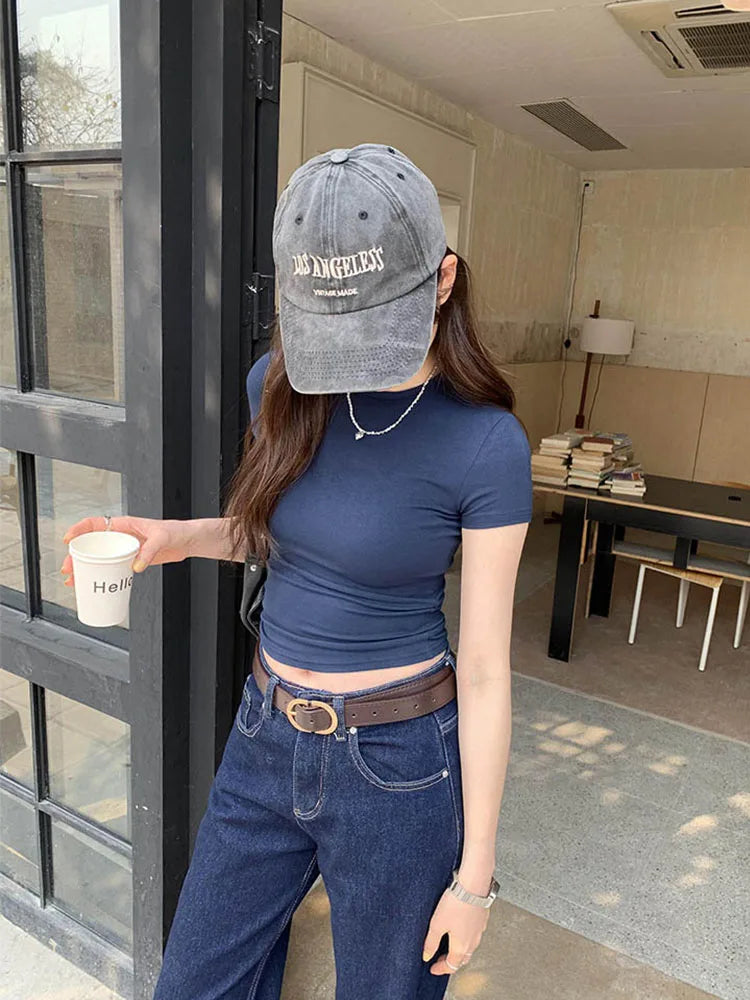Essential Short Sleeve Crop Top