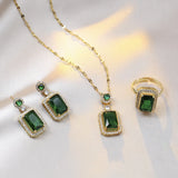 4-Piece Rhinestone Jewelry Set